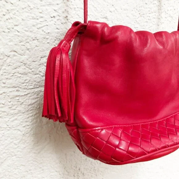 Authentic Vintage Bottega Veneta Woven Small Drawstring Mini Bucket Bag Purse - Picture 3 of 11